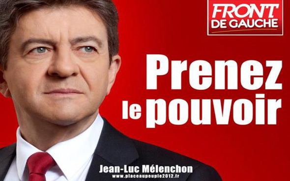 L' affiche présidentielle de Jean-Luc Mélenchon