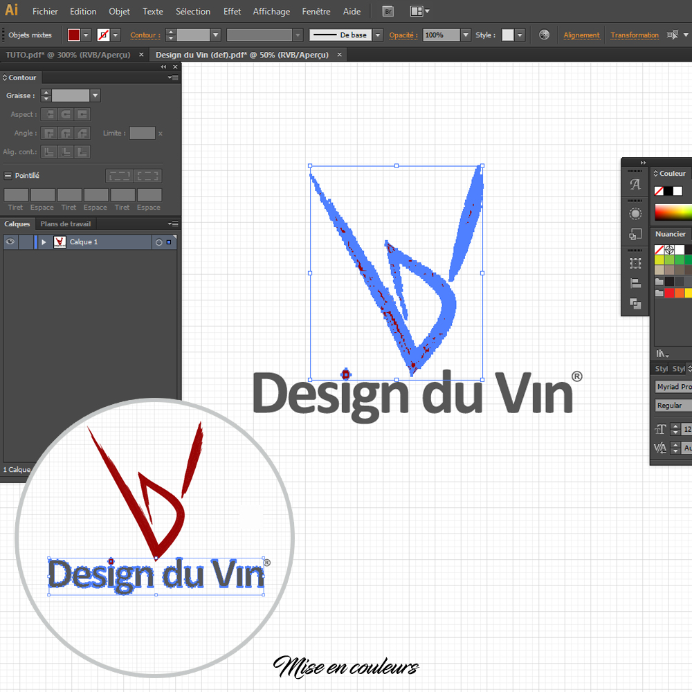 Comment créer un logo sous illustrator : définition des couleurs du logo ! 
